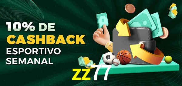10% de bônus de cashback na zz77